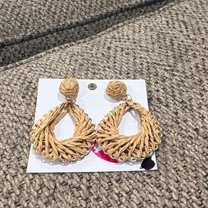 Elegant Woven Drop Earrings